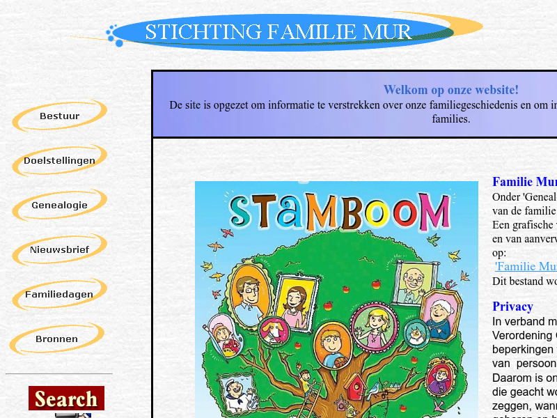 Screenshot van website