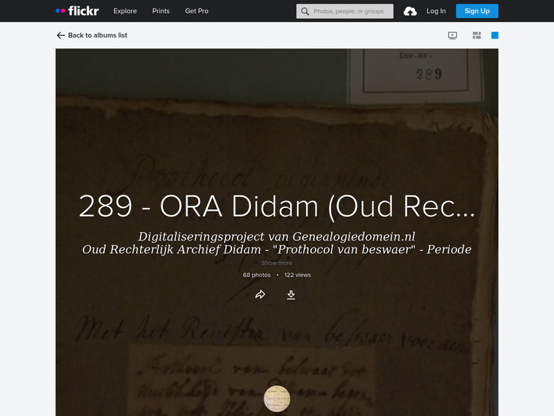 Screenshot van website