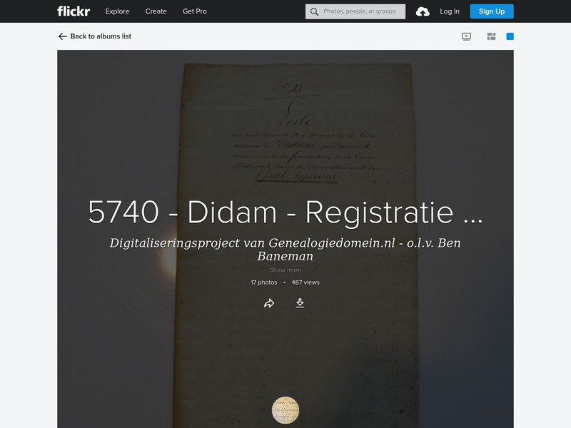 Screenshot van website