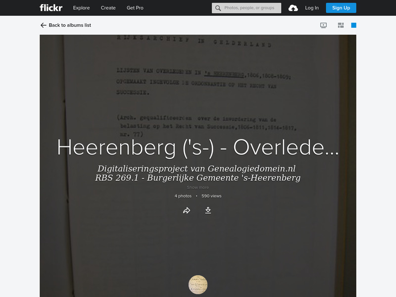 Screenshot van website