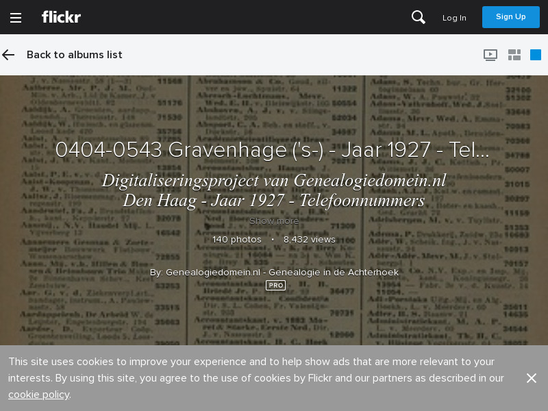 Screenshot van website