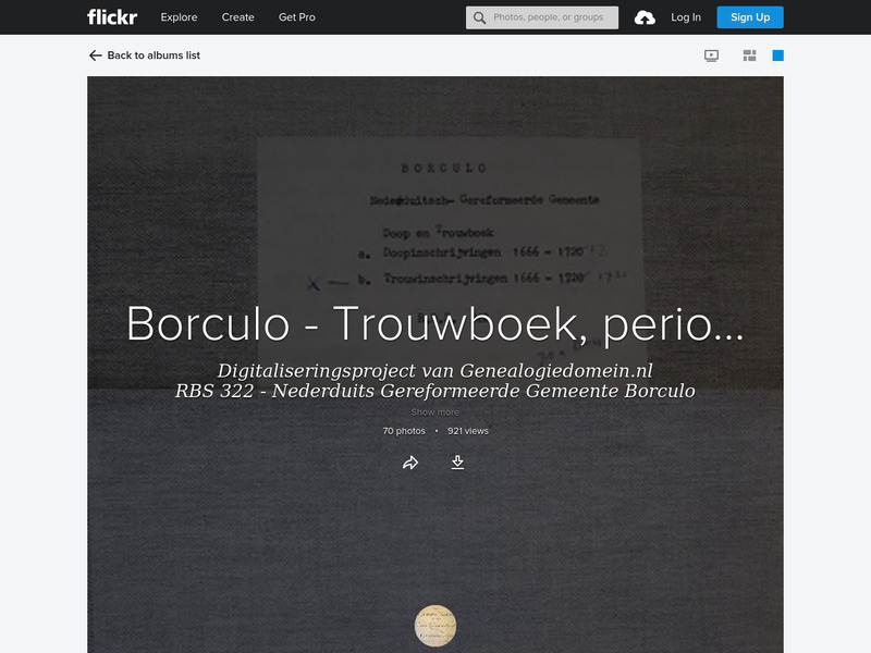Screenshot van website