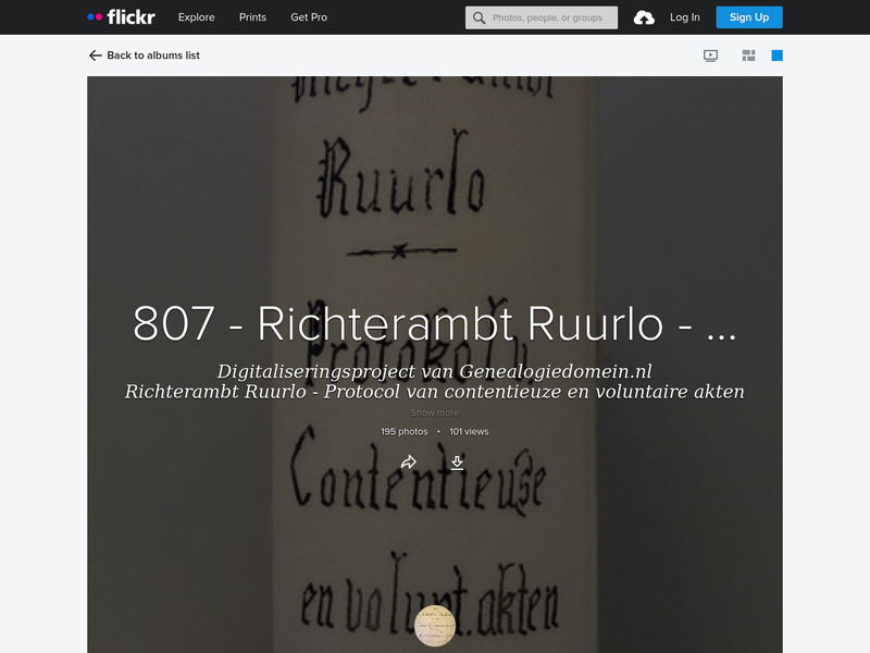 Screenshot van website