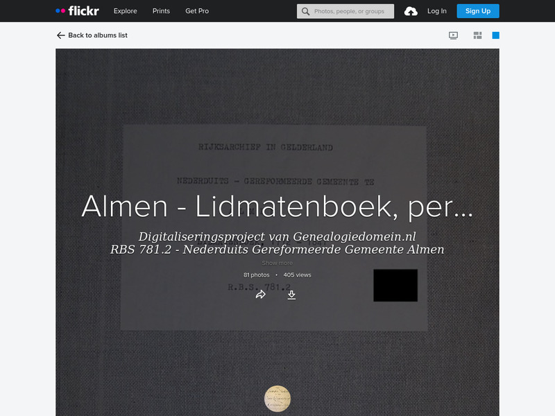 Screenshot van website