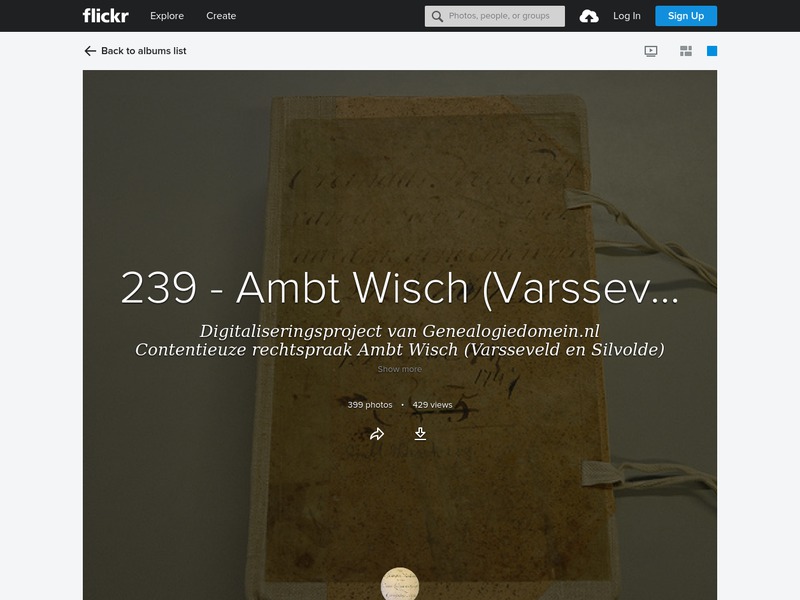 Screenshot van website