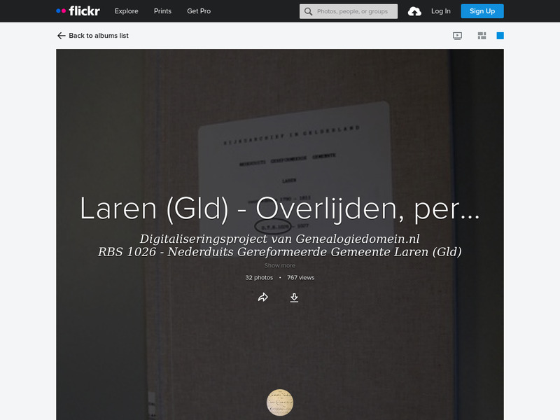 Screenshot van website
