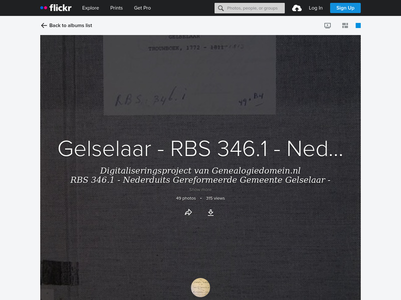 Screenshot van website