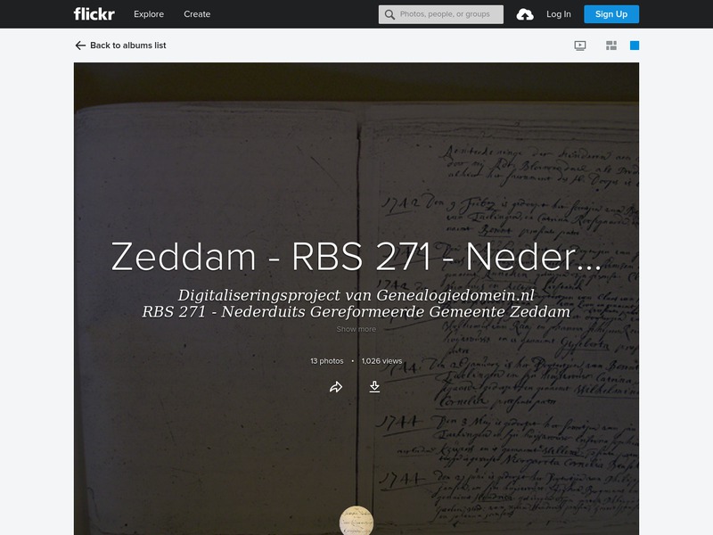 Screenshot van website