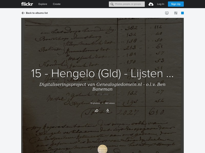 Screenshot van website