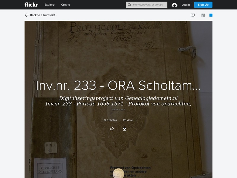 Screenshot van website