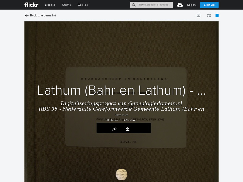 Screenshot van website