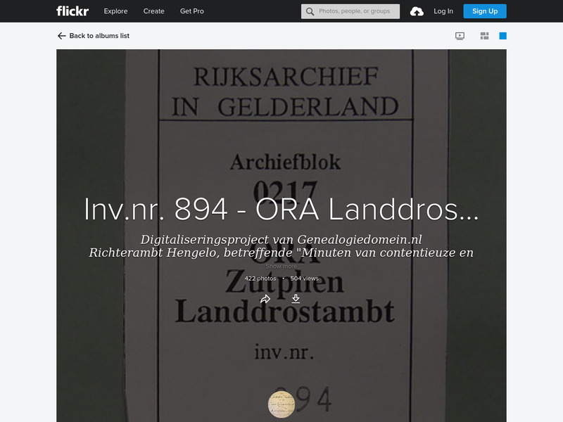 Screenshot van website