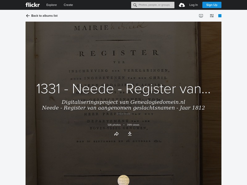 Screenshot van website
