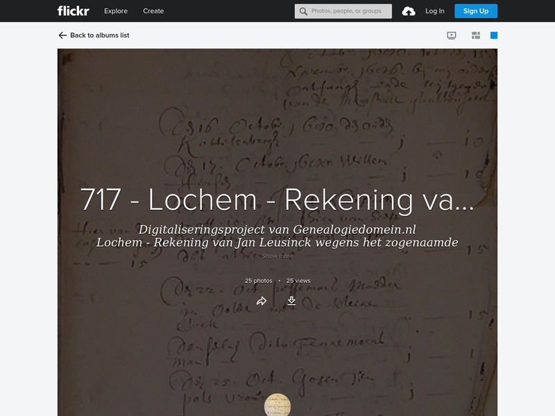 Screenshot van website