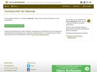 Screenshot van website