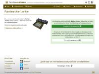 Screenshot van website
