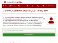 Screenshot van website