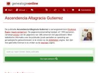 Screenshot van website