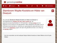 Screenshot van website