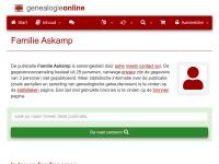 Screenshot van website