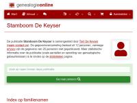 Screenshot van website