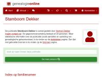 Screenshot van website