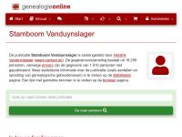 Screenshot van website