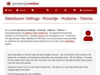 Screenshot van website