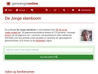 Screenshot van website