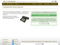 Screenshot van website