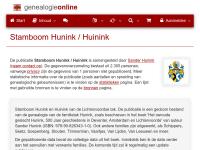 Screenshot van website