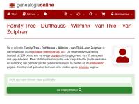 Screenshot van website