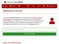 Screenshot van website