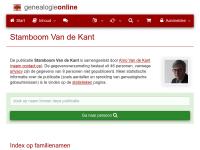 Screenshot van website