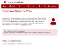 Screenshot van website
