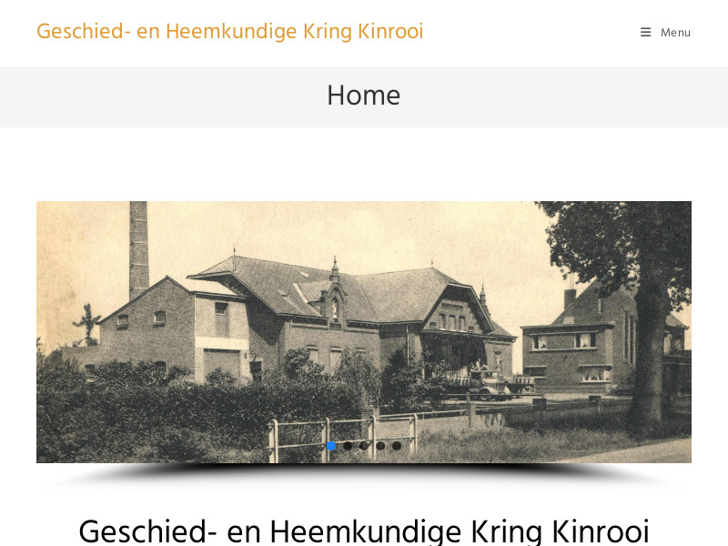 Screenshot van website