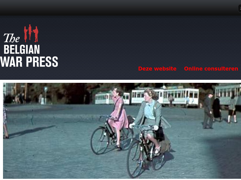 Screenshot van website