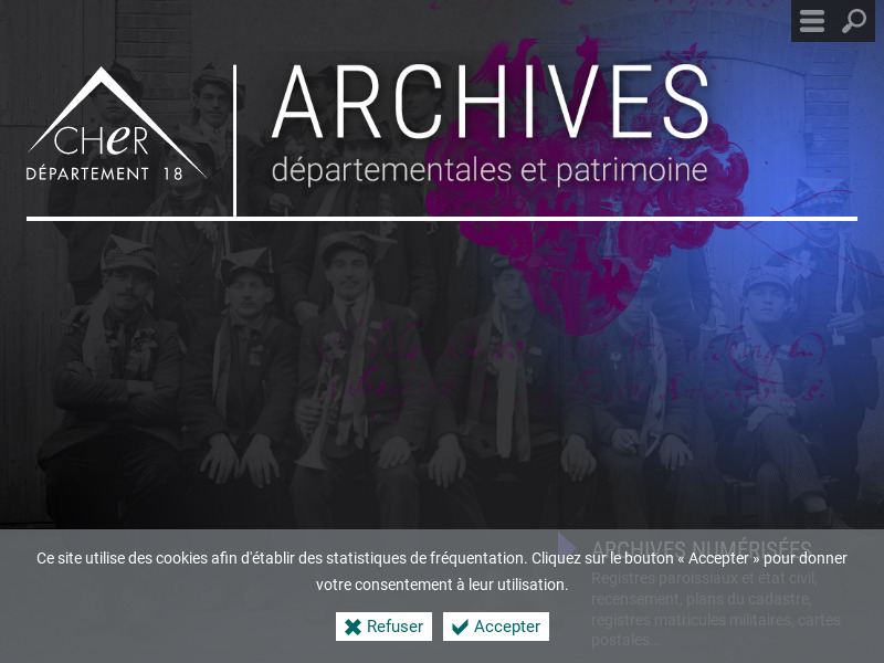 Screenshot van website