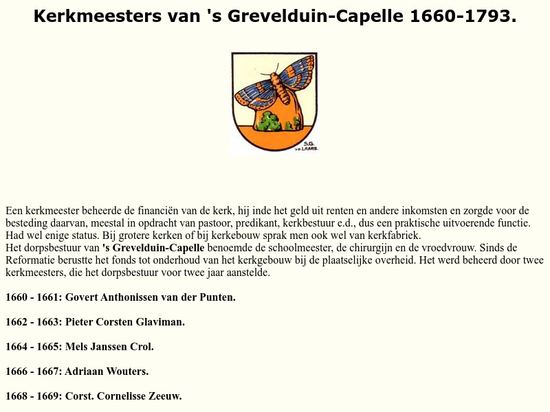 Screenshot van website