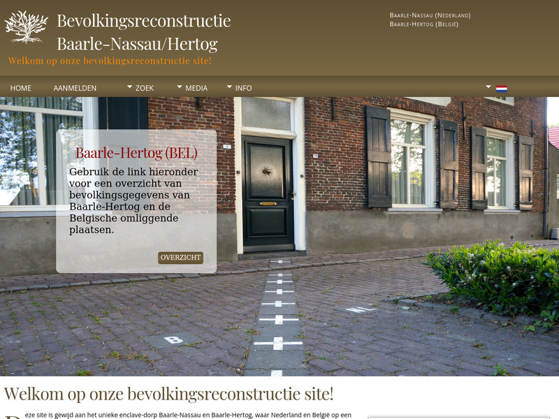 Screenshot van website