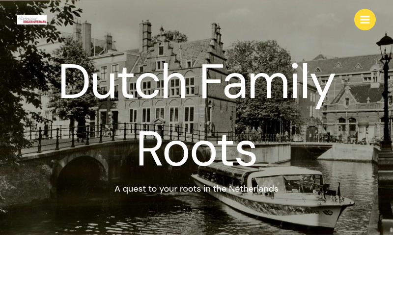 Screenshot van website