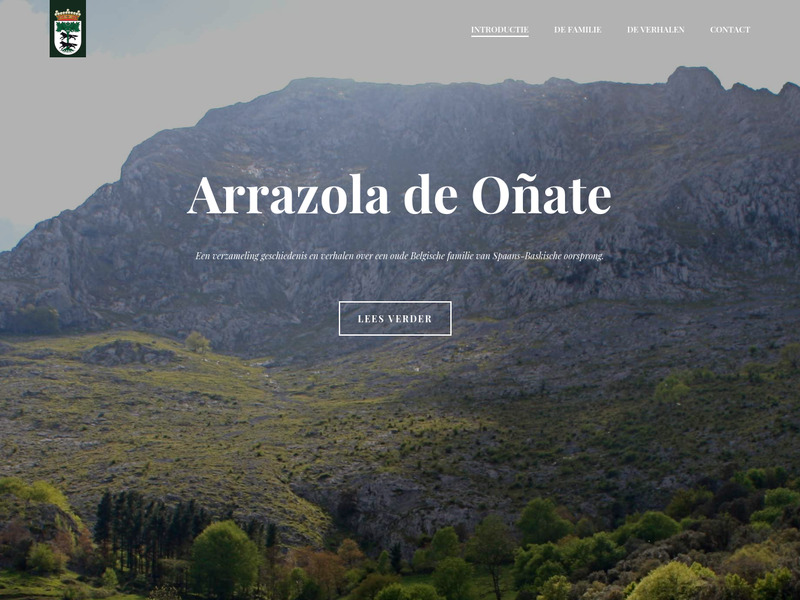 Screenshot van website