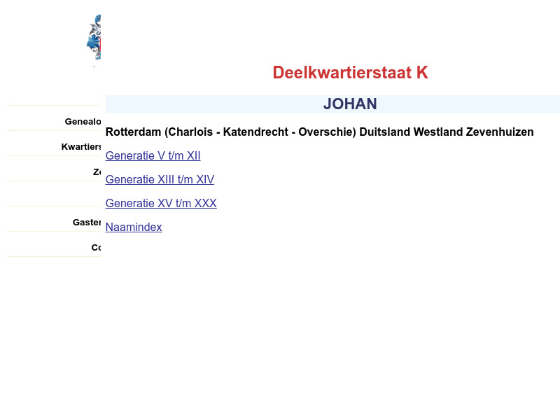 Screenshot van website