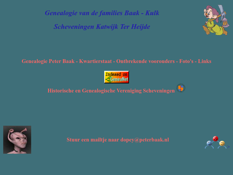Screenshot van website