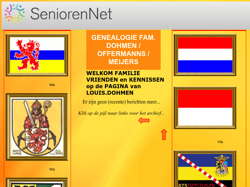 Screenshot van website