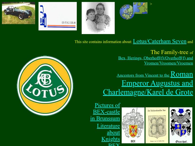 Screenshot van website