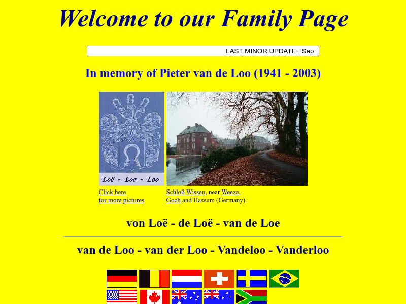 Screenshot van website