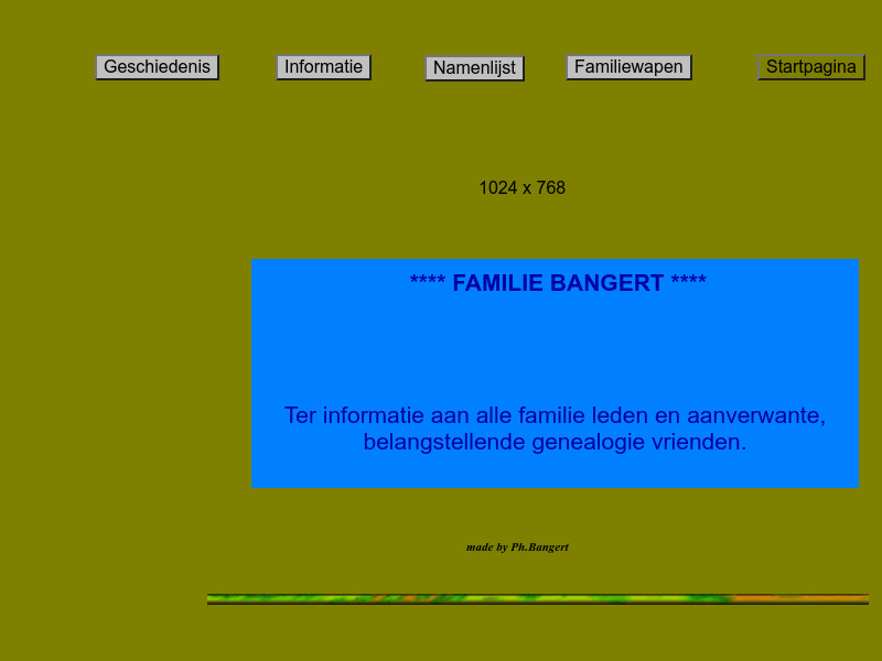 Screenshot van website
