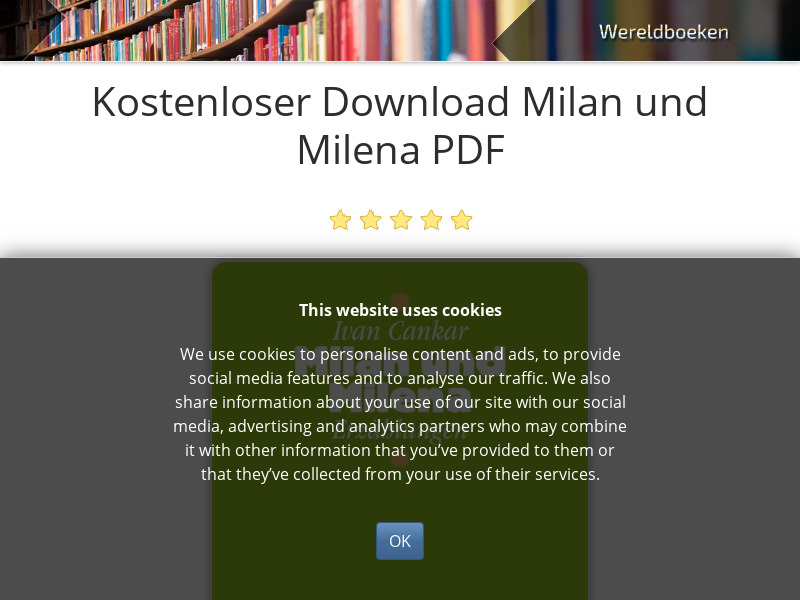 Screenshot van website