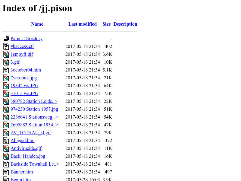 Screenshot van website